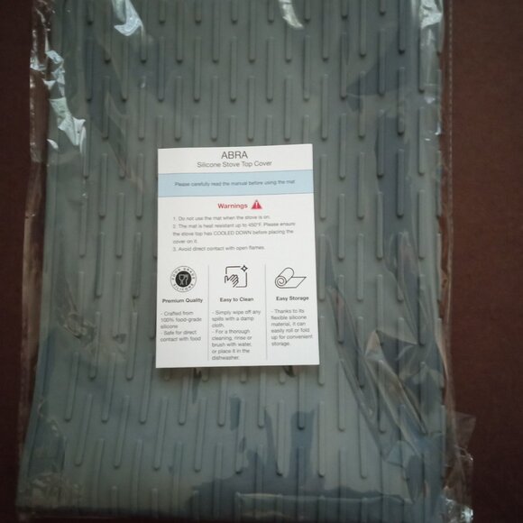 Silicone Electric Stove Cover Mat Heat Resistant Glass Cooktop Protector 28”x 20 - Picture 7 of 7